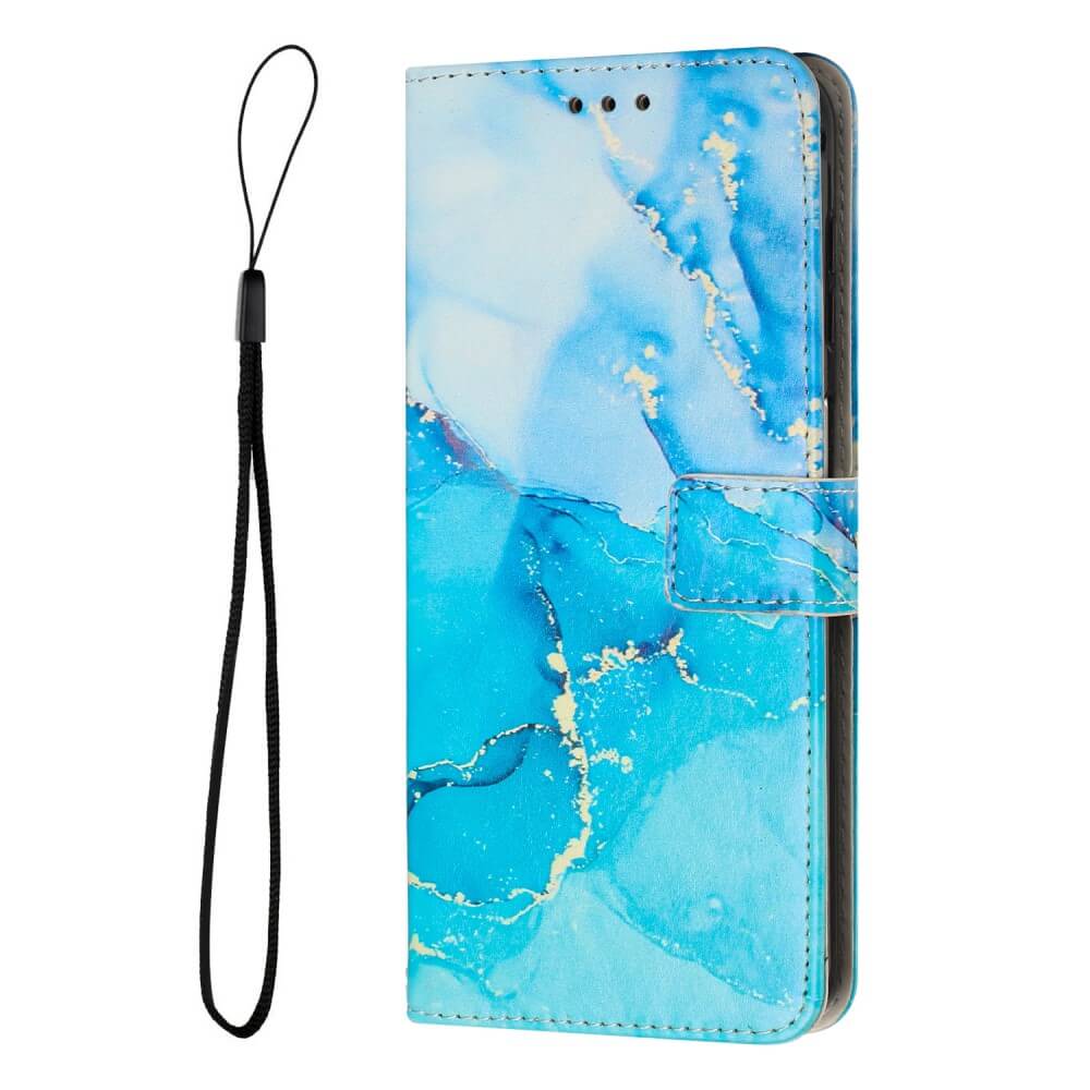 Google Pixel 7a - Leder Hülle Marble