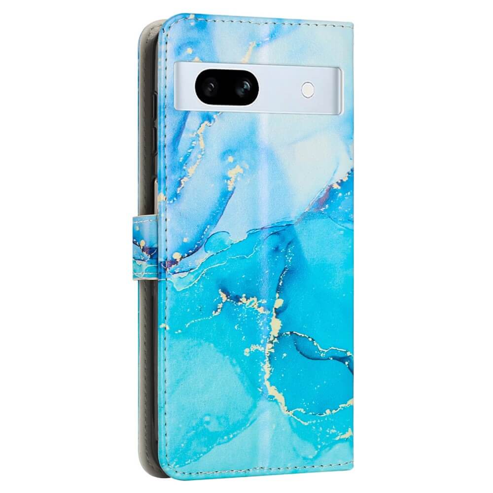 Google Pixel 7a - Leder Hülle Marble