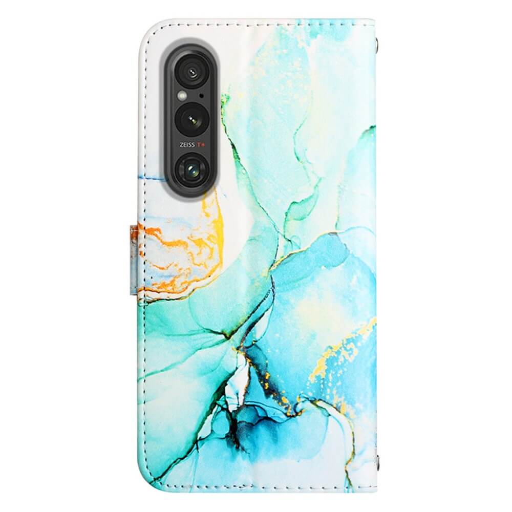 Sony Xperia 1 V - Leather Cover Marble