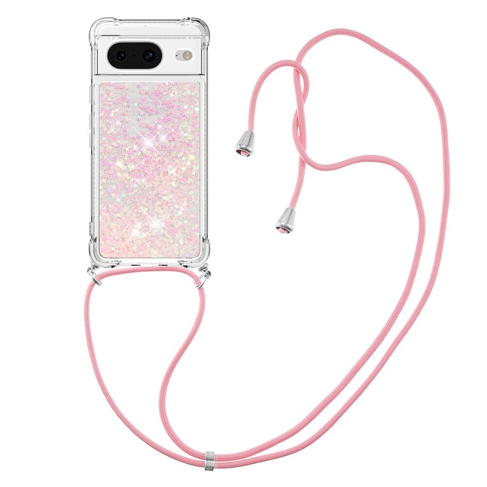 Google Pixel 8 - Glitter Case With Lanyard
