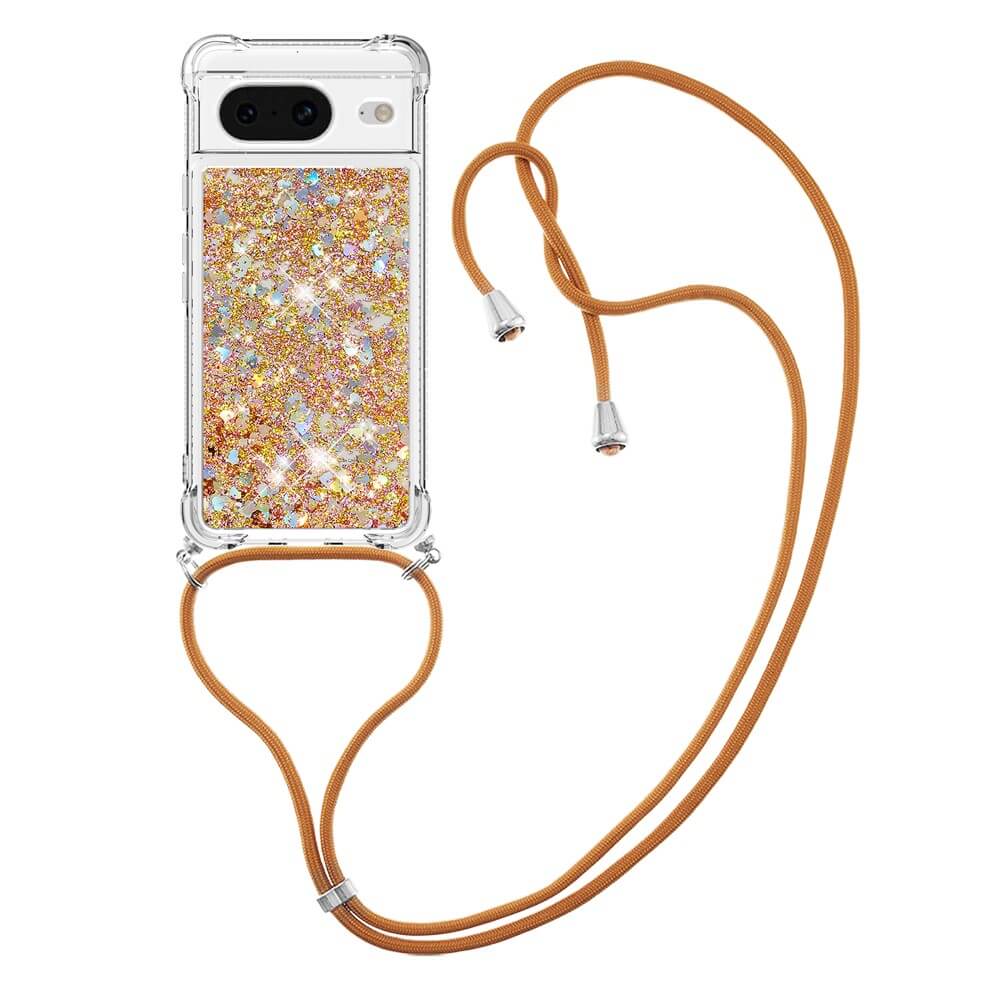 Google Pixel 8 - Glitter Case With Lanyard