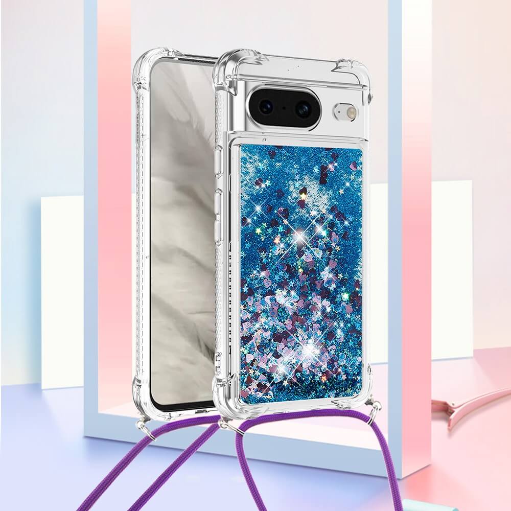 Google Pixel 8 - Glitter Case With Lanyard