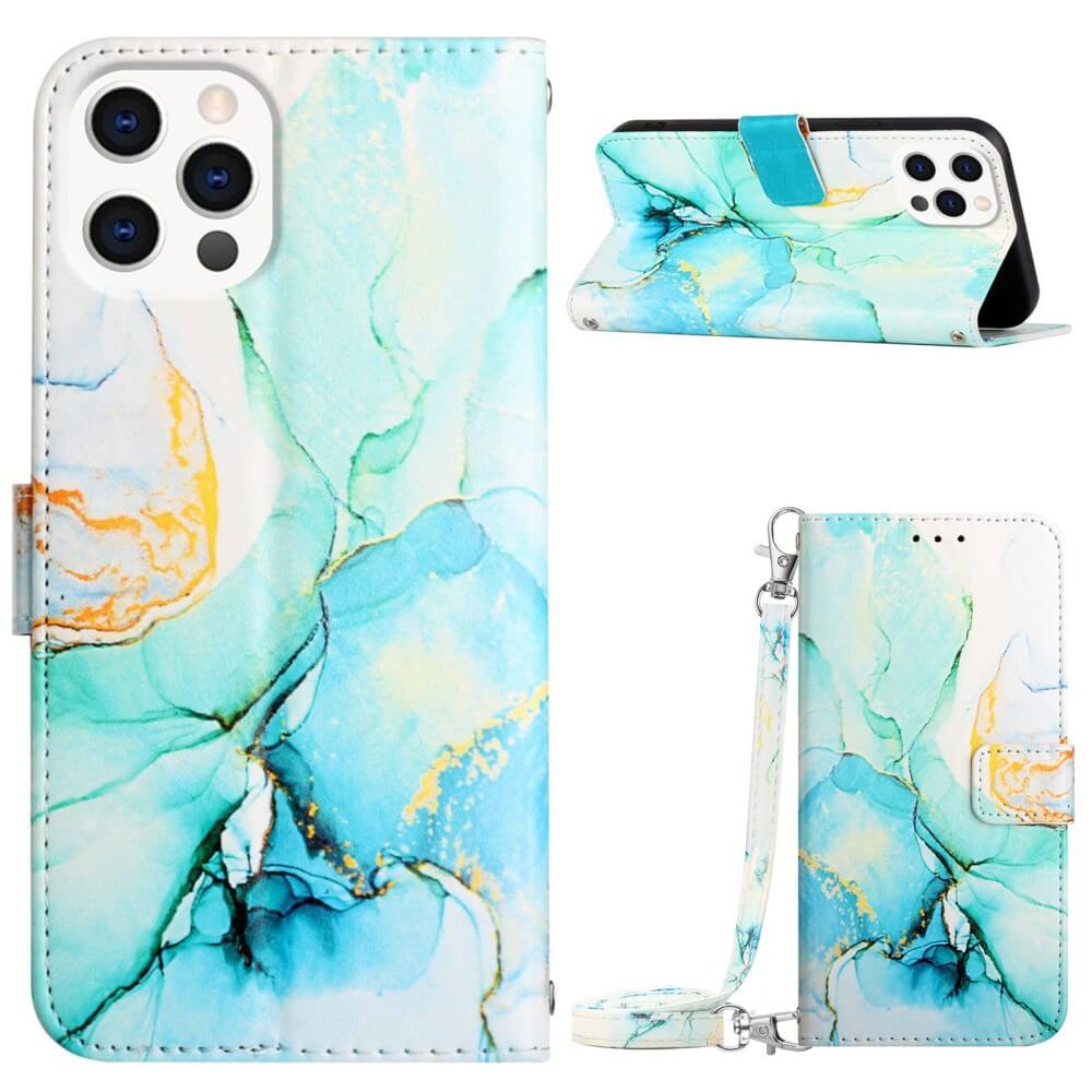 iPhone 15 Pro Max - Case Case With Lanyard Marble