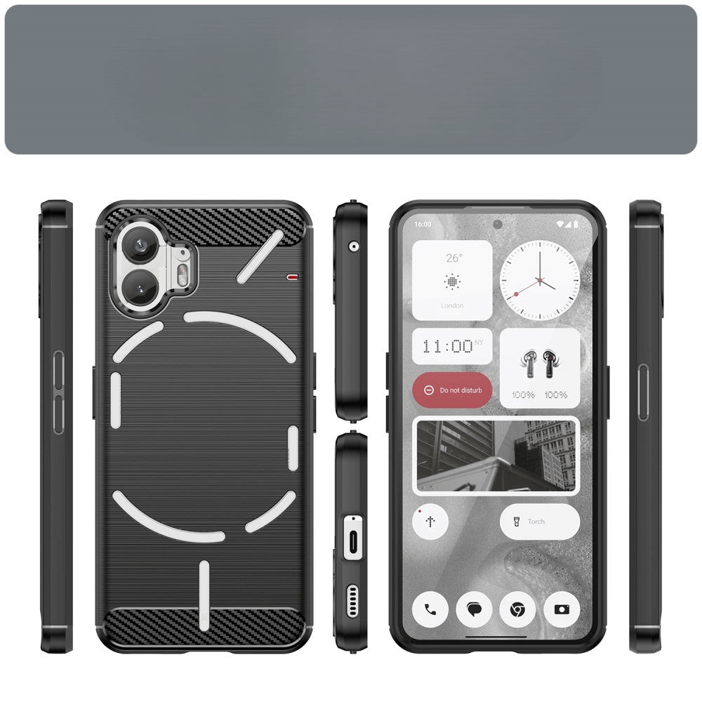 Nothing Phone (2) - Metal Carbon Look Case