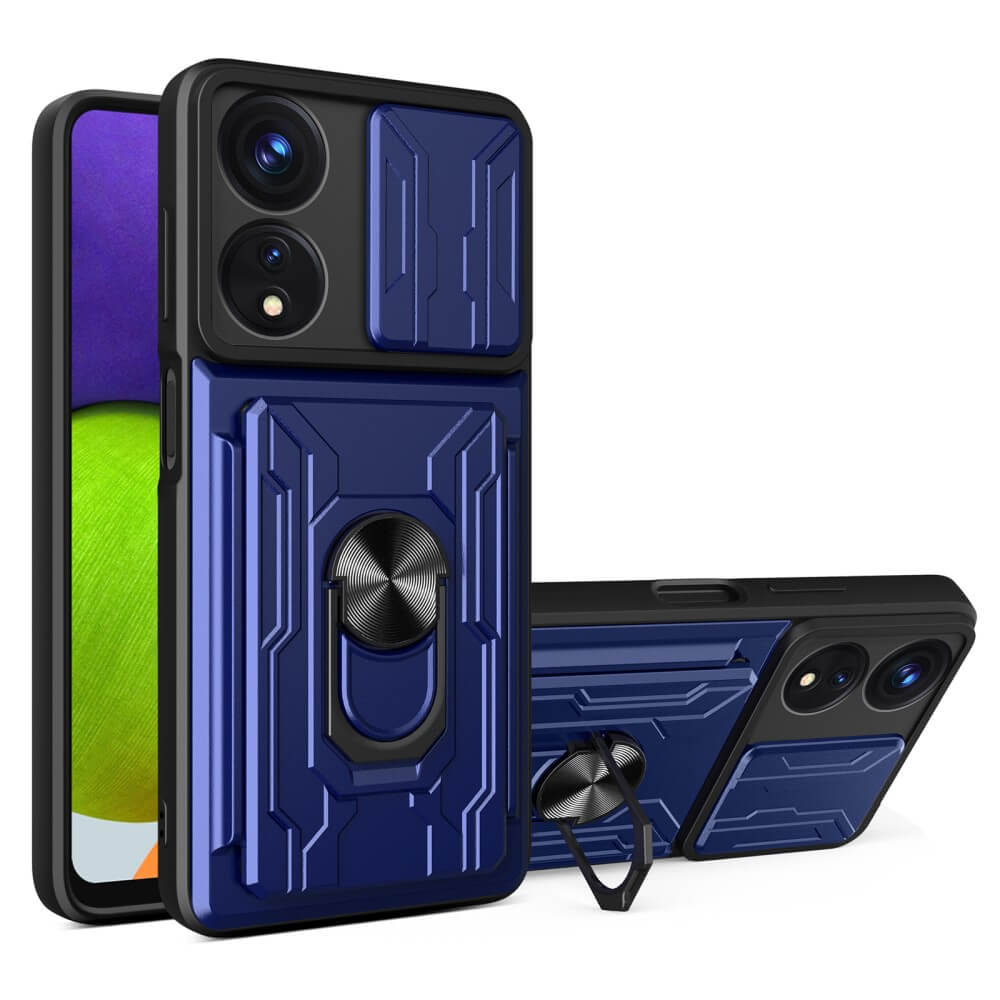 OPPO A58 5G / A78 5G - Armor Case mit Kickstand blau