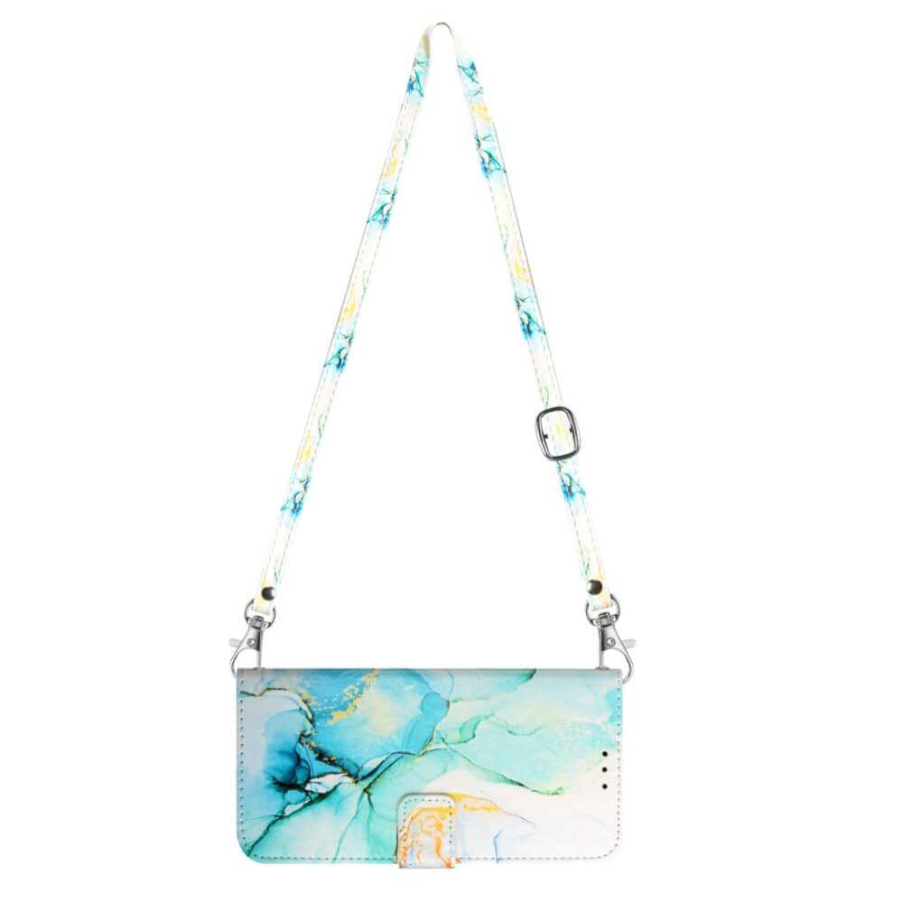Galaxy S23 Fe - Etui Coque Avec Bandouliã¨Re Marble