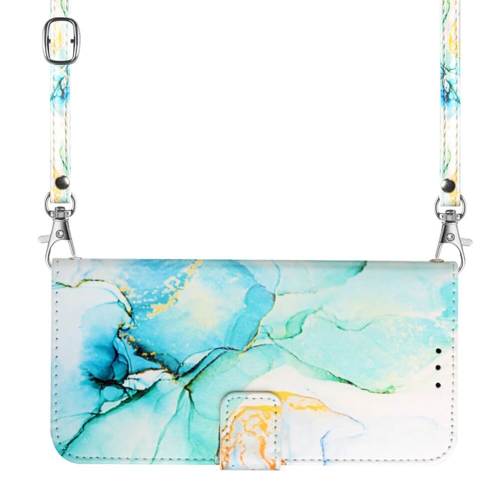 Galaxy S23 Fe - Etui Coque Avec Bandouliã¨Re Marble