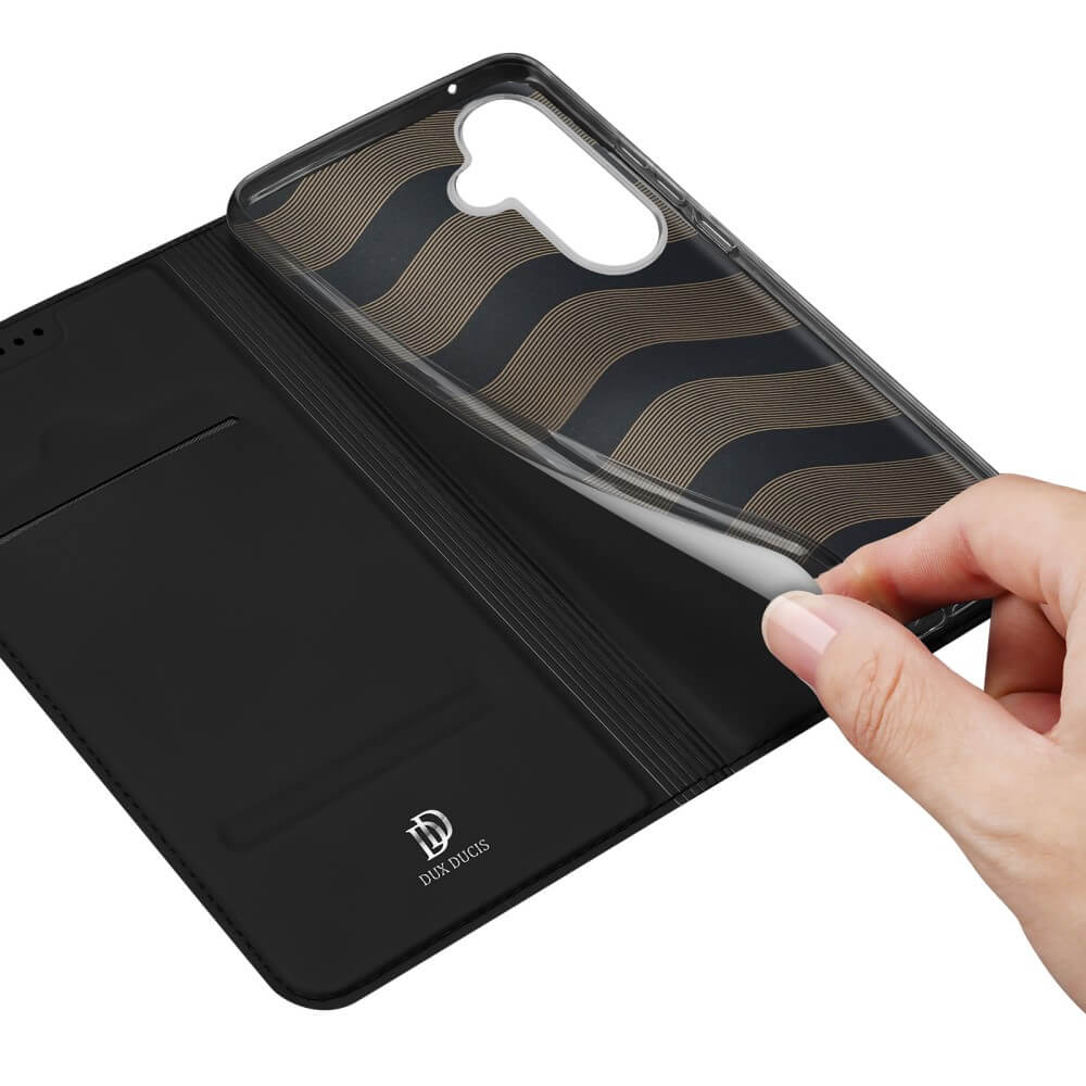 Galaxy S23 FE - Dux Ducis Skin Pro Flip Case noir