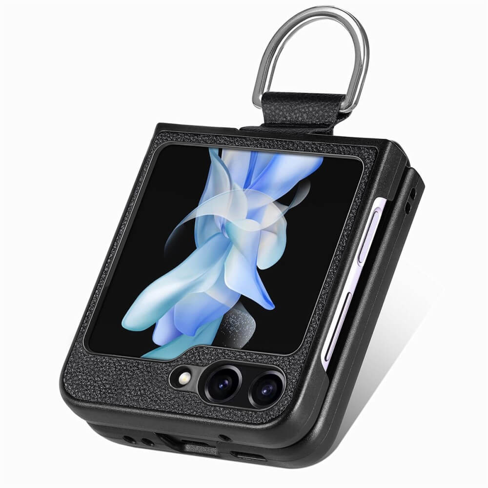 Galaxy Z Flip5 - Hybrid Hülle mit Ringhalter rot