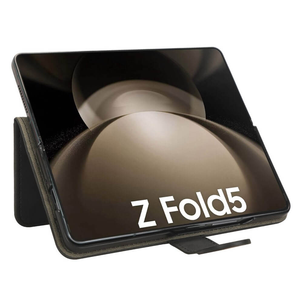 Galaxy Z Fold5 - Leder Etui Hülle