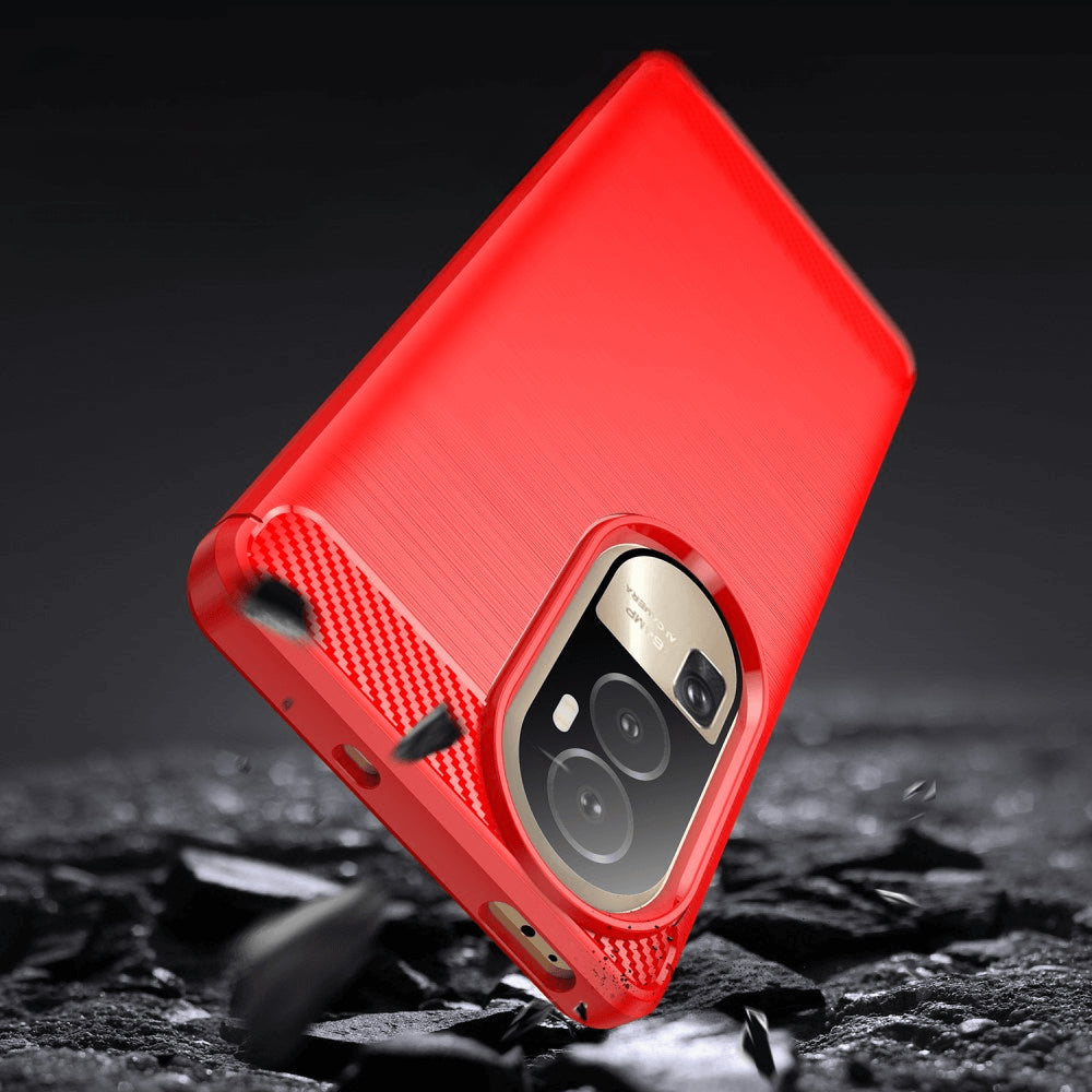 Oppo Reno 10 / 10 Pro - Cover In Metallo Carbon Look