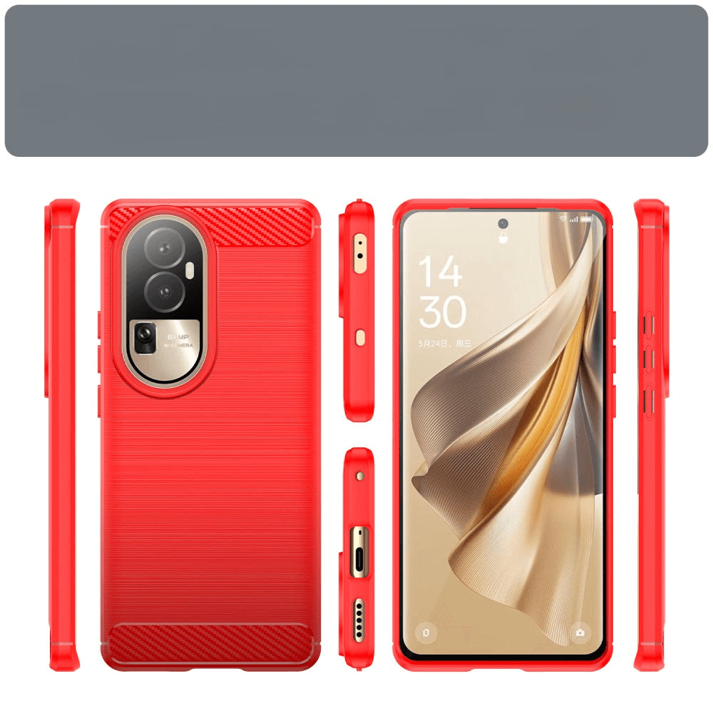 Oppo Reno 10 / 10 Pro - Cover In Metallo Carbon Look