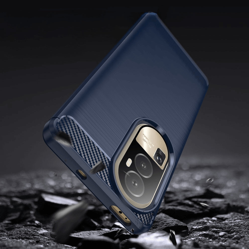 Oppo Reno 10 / 10 Pro - Cover In Metallo Carbon Look