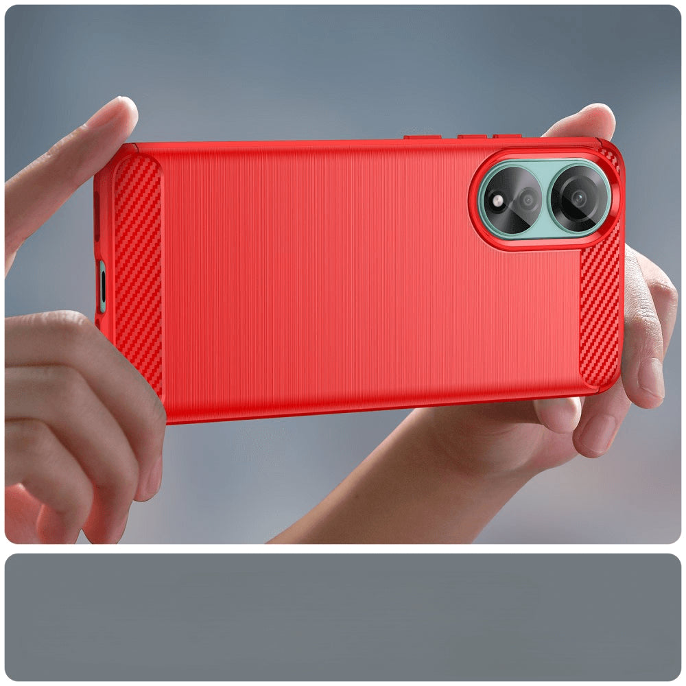 OPPO A78 4G - Cover look metallo carbonio