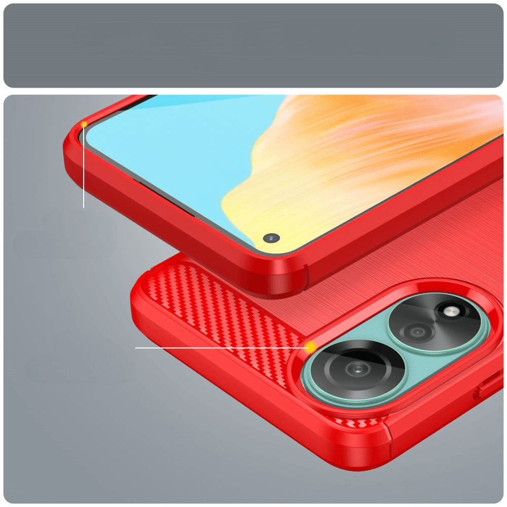 OPPO A78 4G - Cover look metallo carbonio