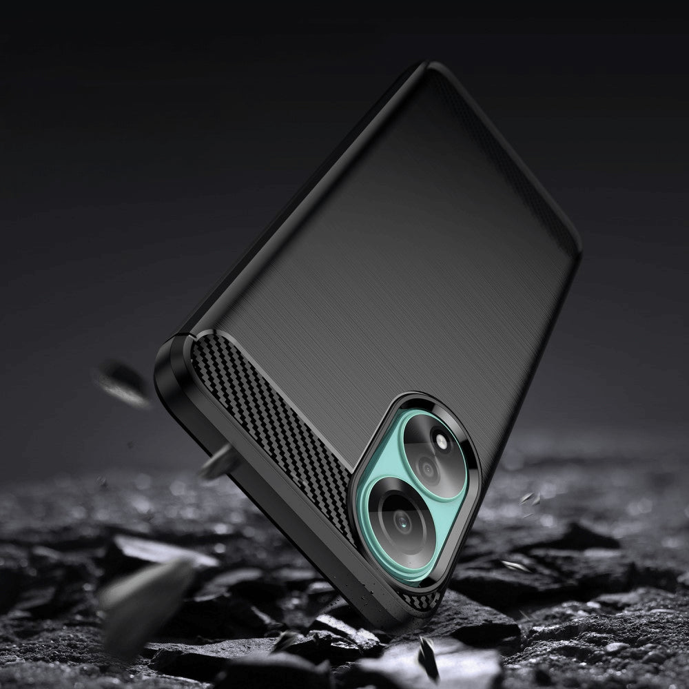 OPPO A78 4G - Cover look metallo carbonio