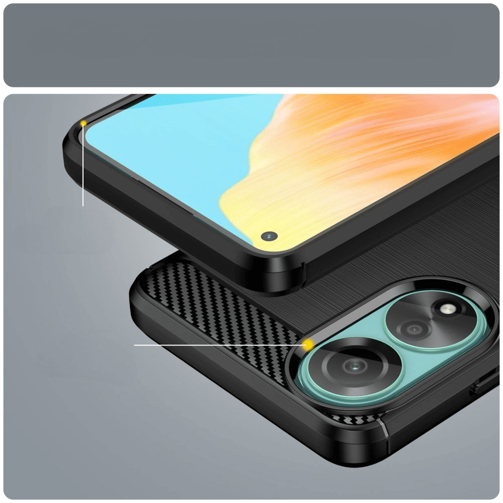 OPPO A78 4G - Cover look metallo carbonio
