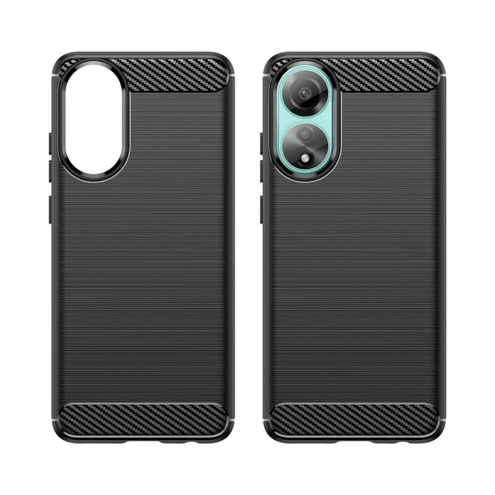 OPPO A78 4G - Cover look metallo carbonio