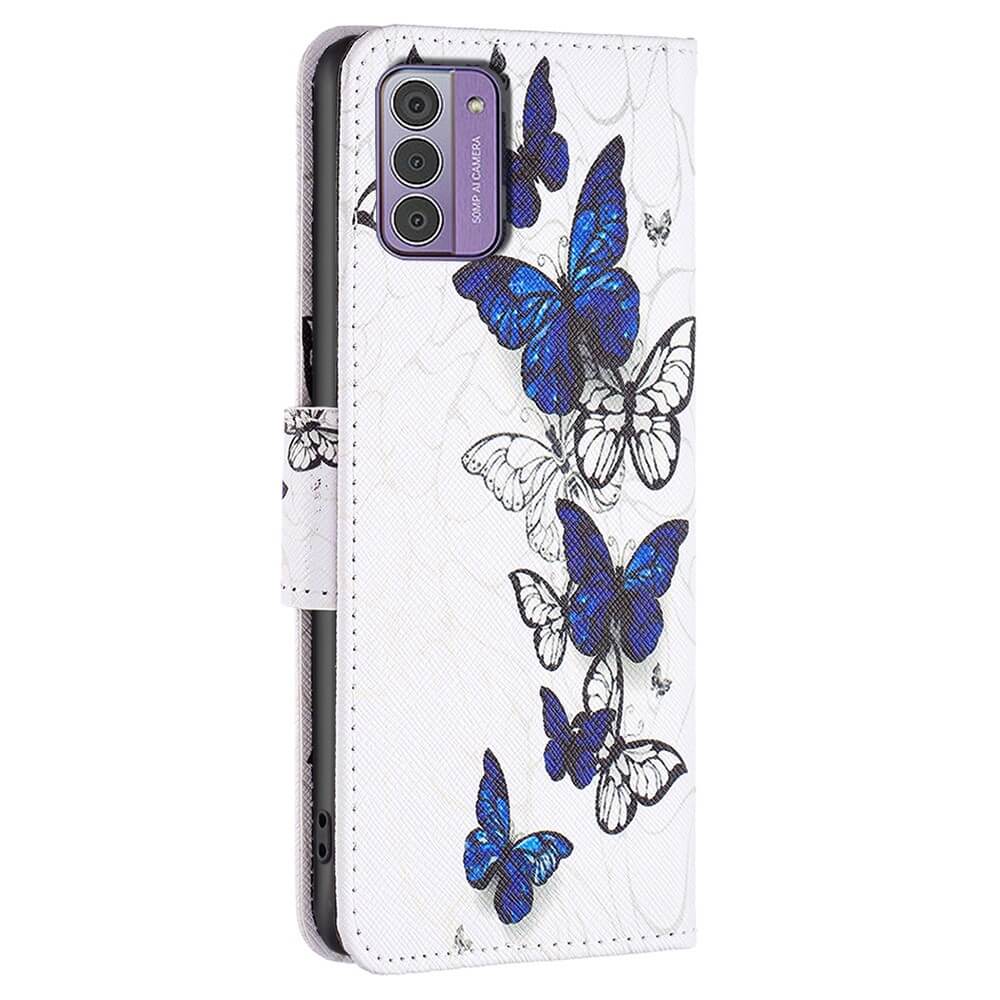 Nokia G42 - Leather Case Wallet Butterfly