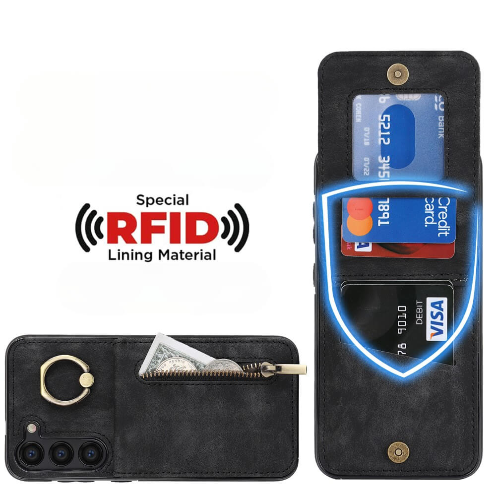 Galaxy S23+ - Kickstand Case RFID mit Kartenfächer