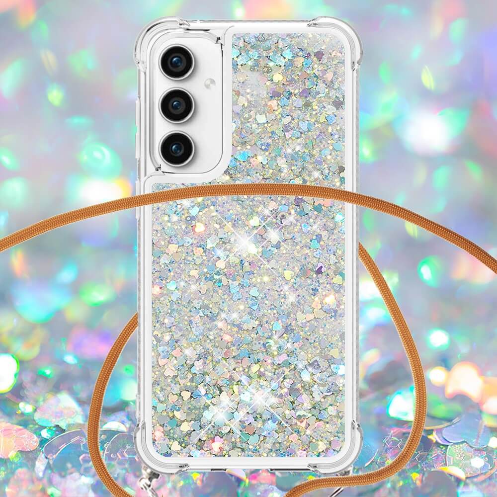 Galaxy S23 Fe - Coque Paillettes Avec Bandouliã¨Re