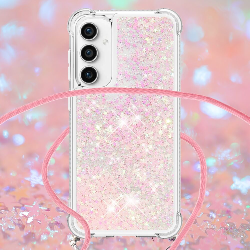Galaxy S23 Fe - Coque Paillettes Avec Bandouliã¨Re