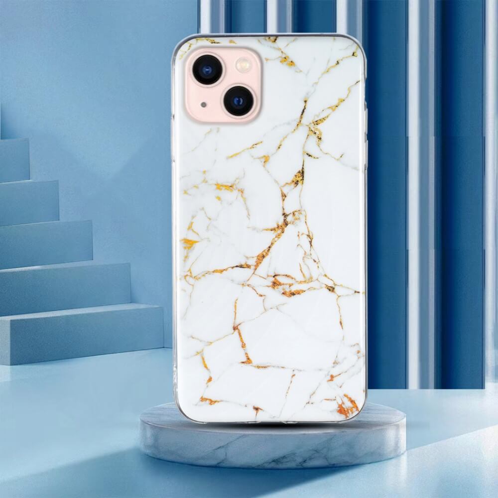 iPhone 15 Plus - Custodia in gomma Marble