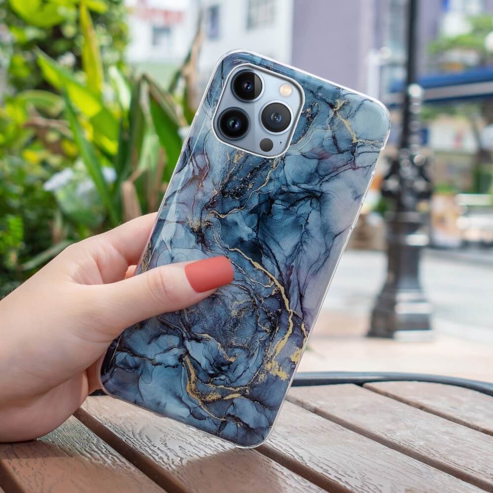 iPhone 15 Pro Max - Coque en silicone Marble