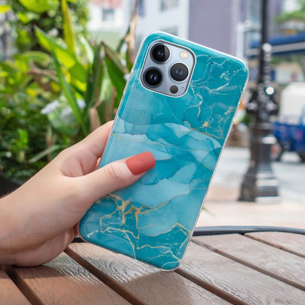 iPhone 15 Pro Max - Coque en silicone Marble