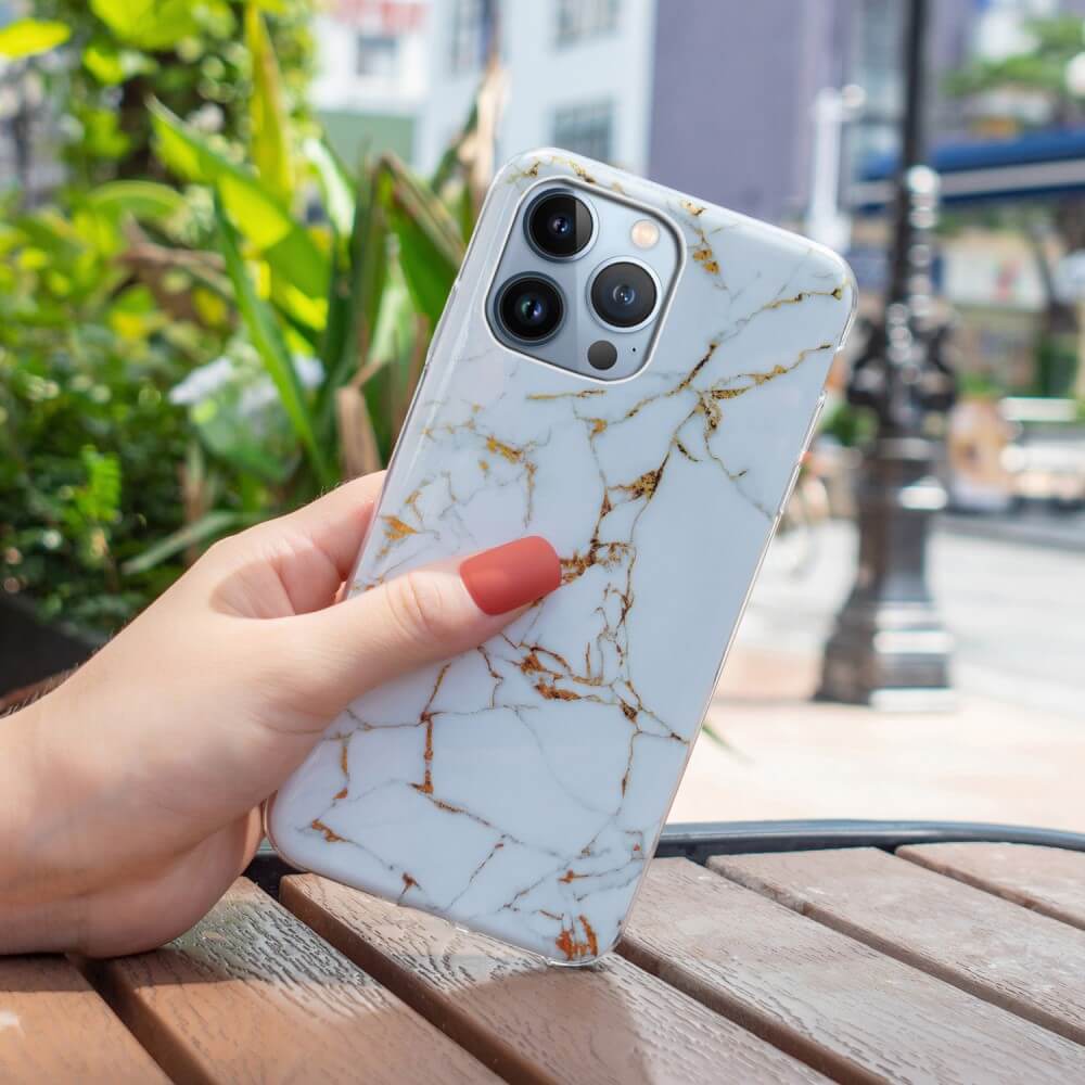 iPhone 15 Pro Max - Coque en silicone Marble