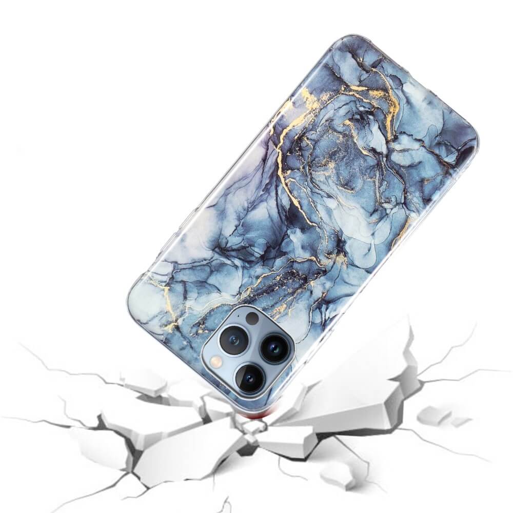 iPhone 15 Pro - Custodia in gomma Marble