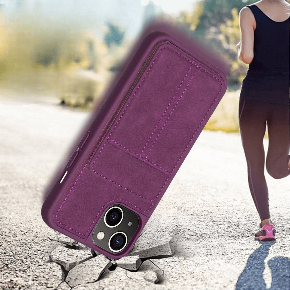 iPhone 15 - Coque Kickstand avec porte-cartes