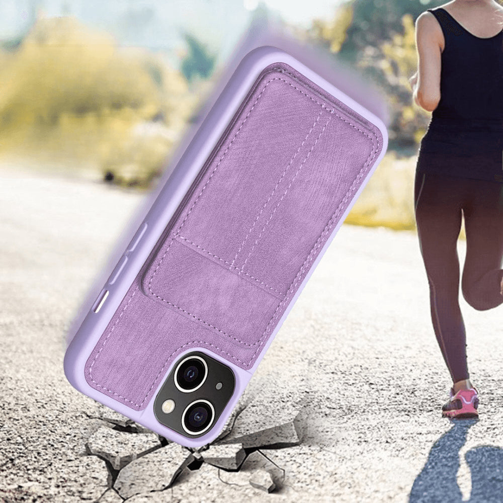 iPhone 15 - Coque Kickstand avec porte-cartes