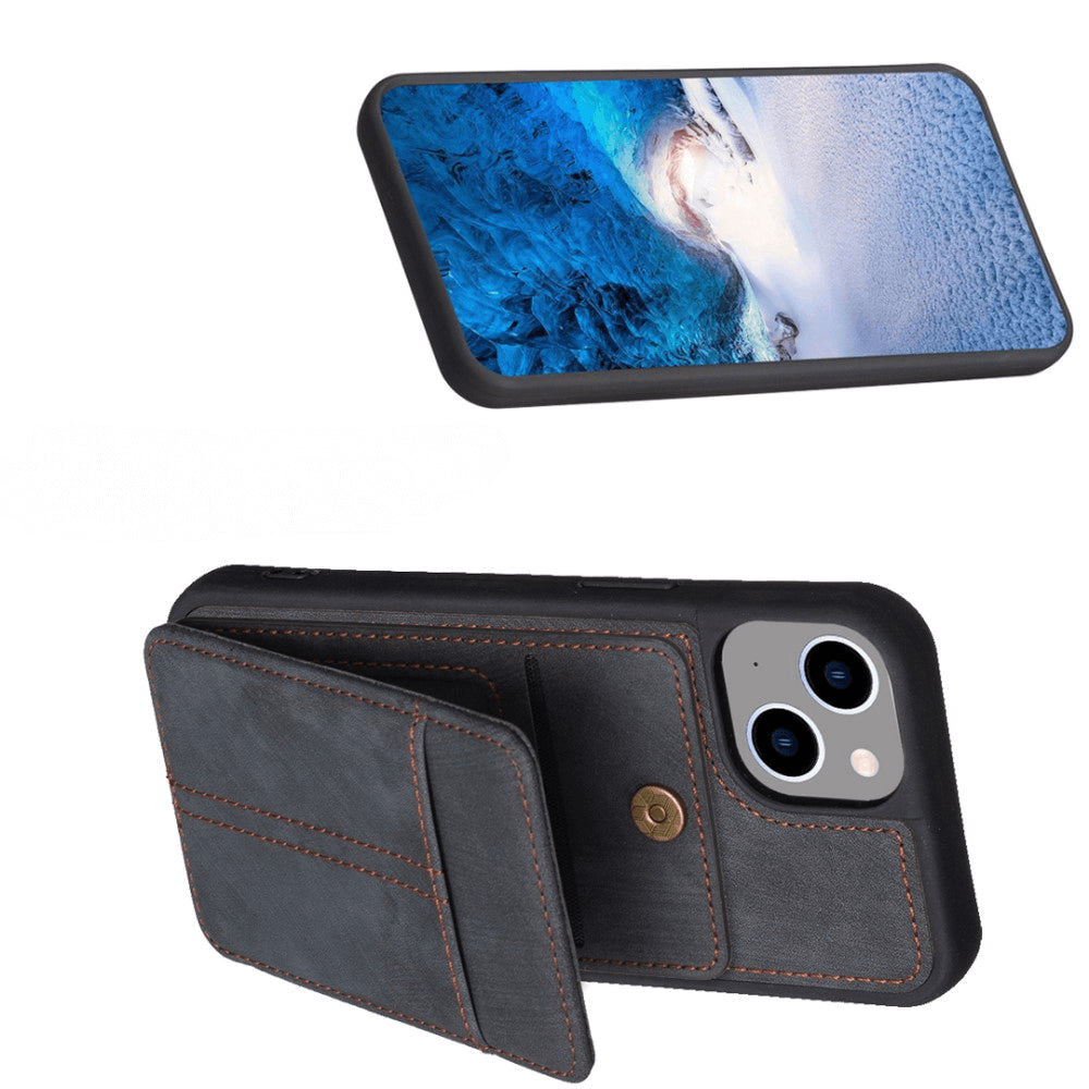iPhone 15 Plus - Kickstand Case With Card Slots