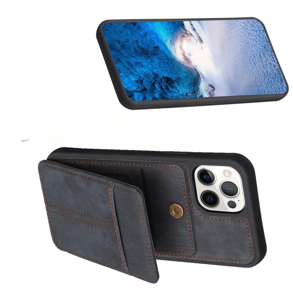 iPhone 15 Pro - Coque Kickstand avec porte-cartes