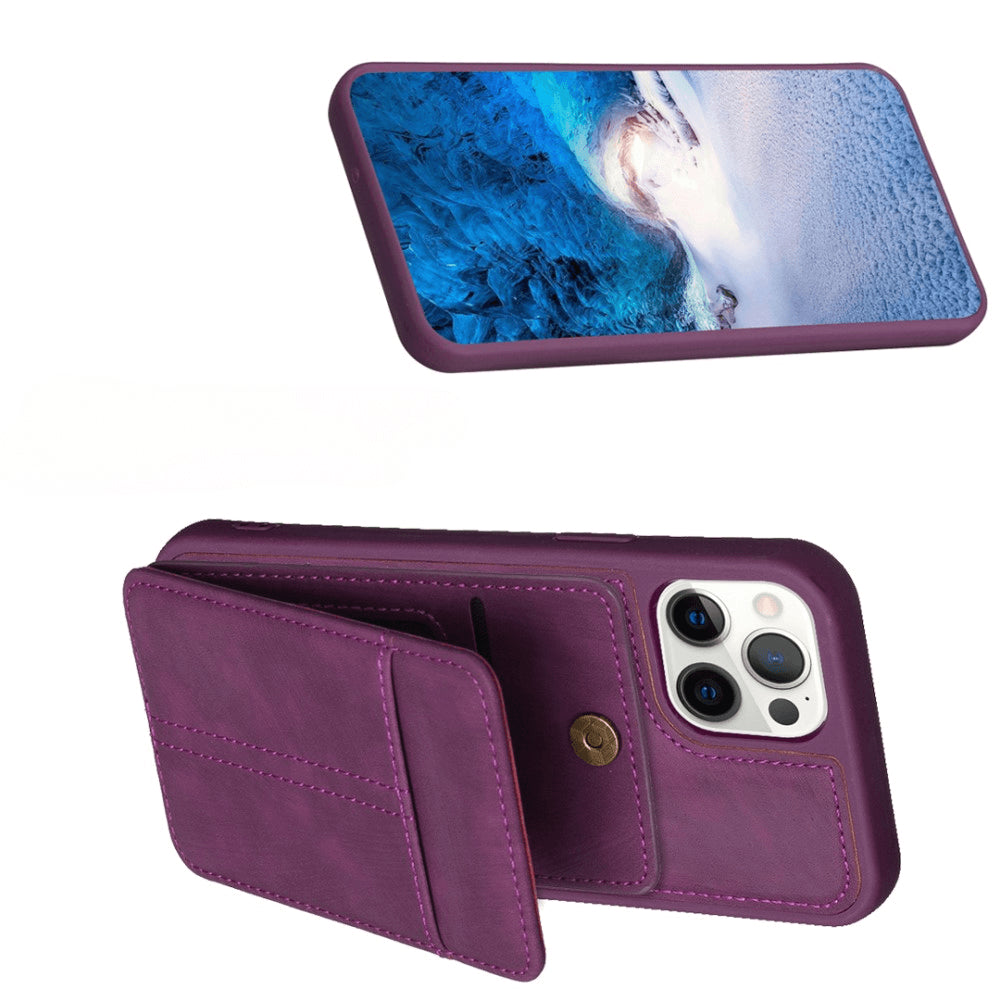 iPhone 15 Pro - Coque Kickstand avec porte-cartes
