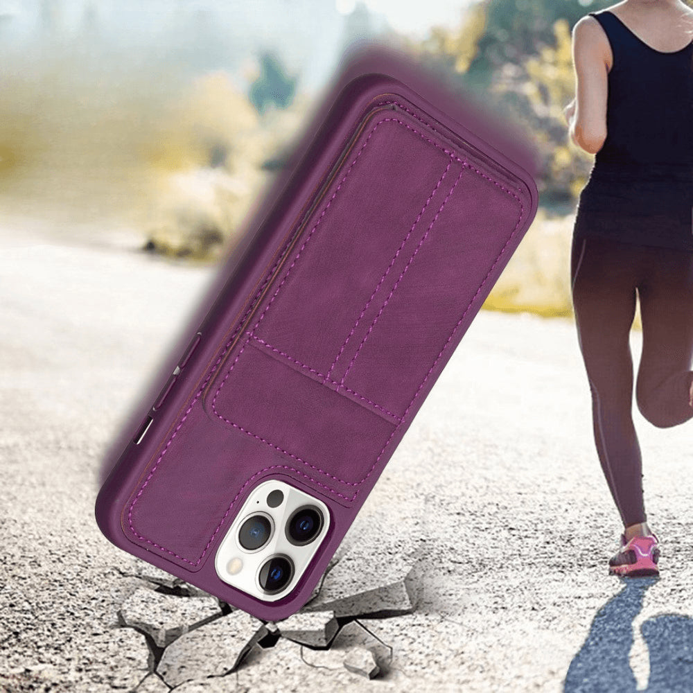 iPhone 15 Pro - Coque Kickstand avec porte-cartes