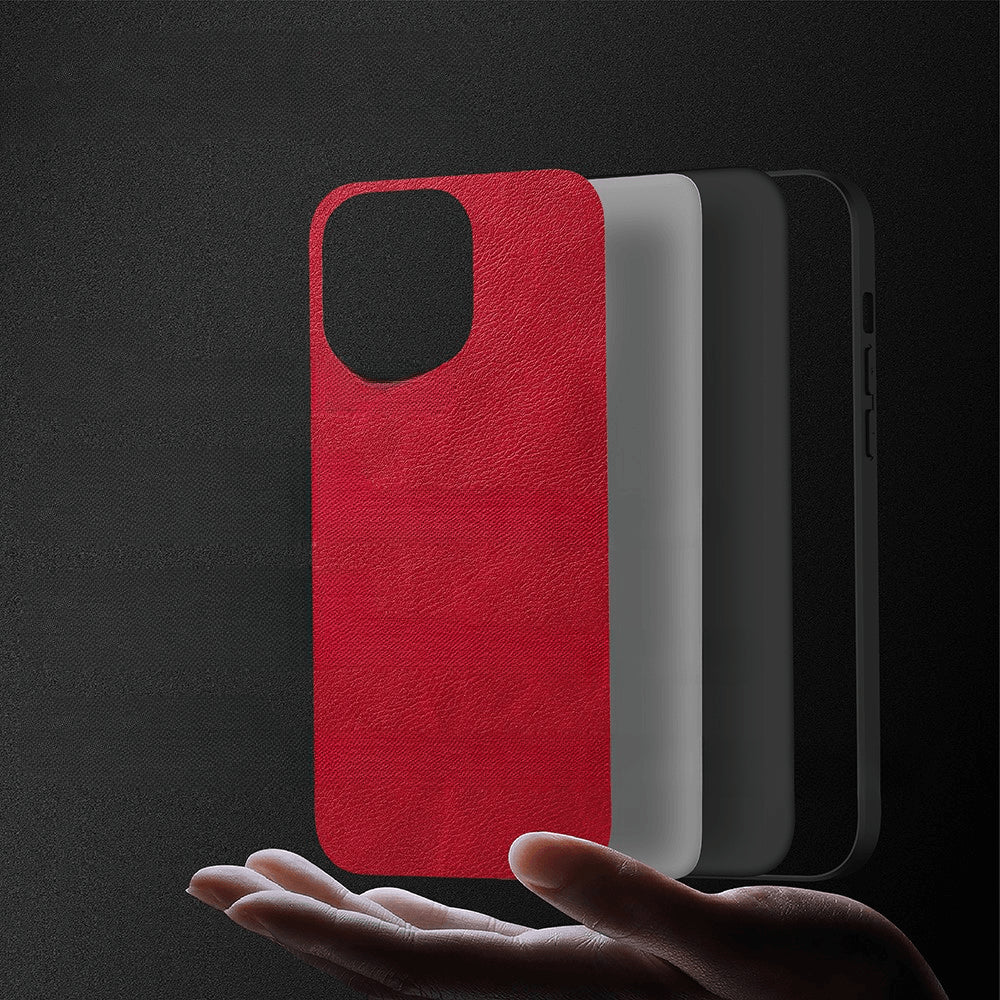 iPhone 15 Pro Max - Retro Schutzhülle Kunstleder