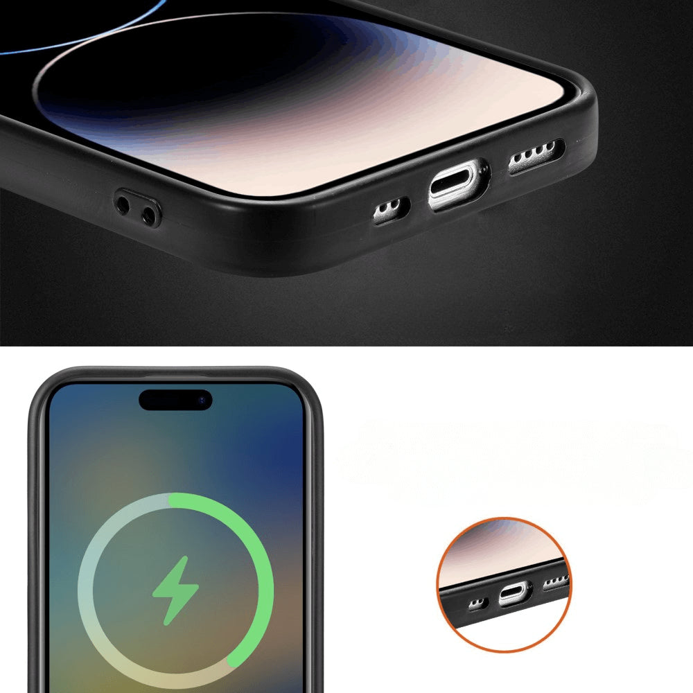 iPhone 15 Plus - Rückenhülle Mit Holz-struktur