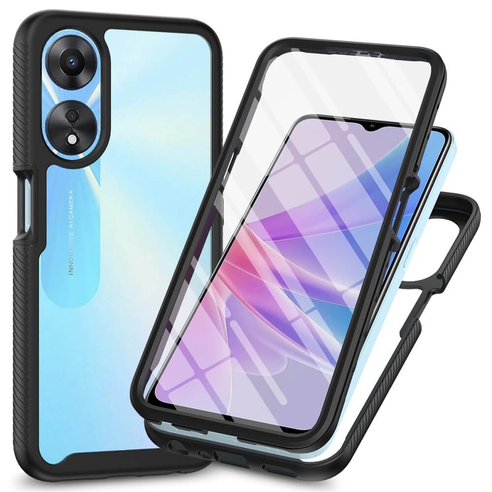 OPPO A58 5G / A78 5G - Full Protection Schutzhülle schwarz