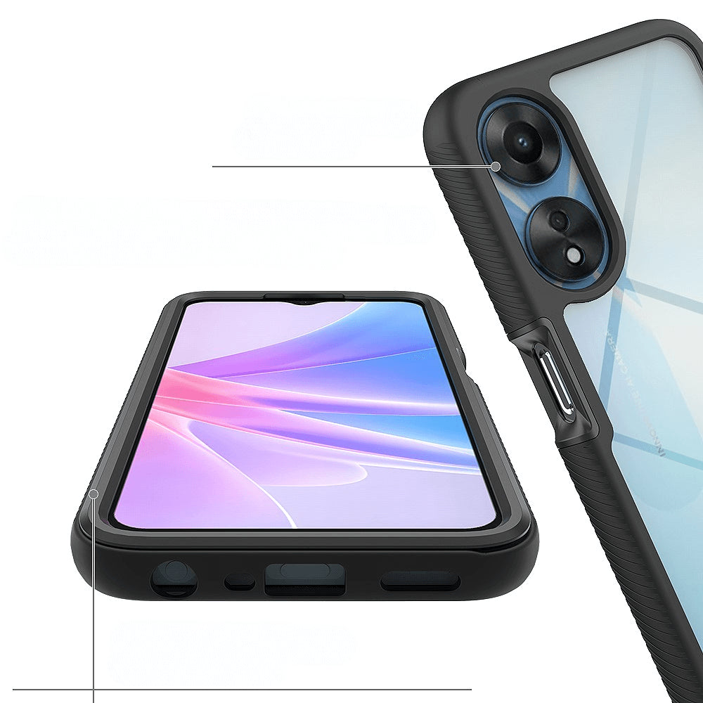 OPPO A58 5G / A78 5G - Full Protection Schutzhülle schwarz