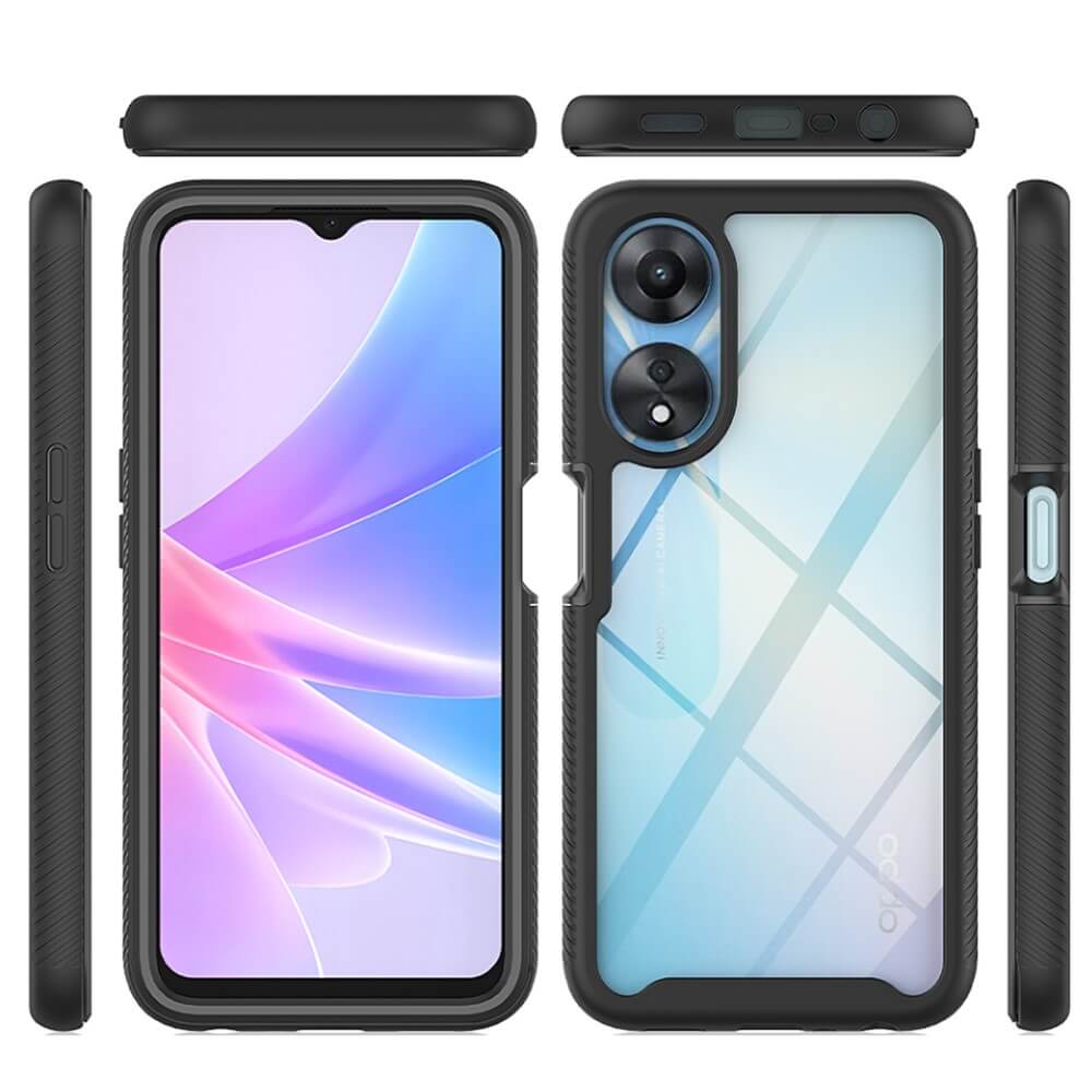 OPPO A58 5G / A78 5G - Full Protection Schutzhülle schwarz