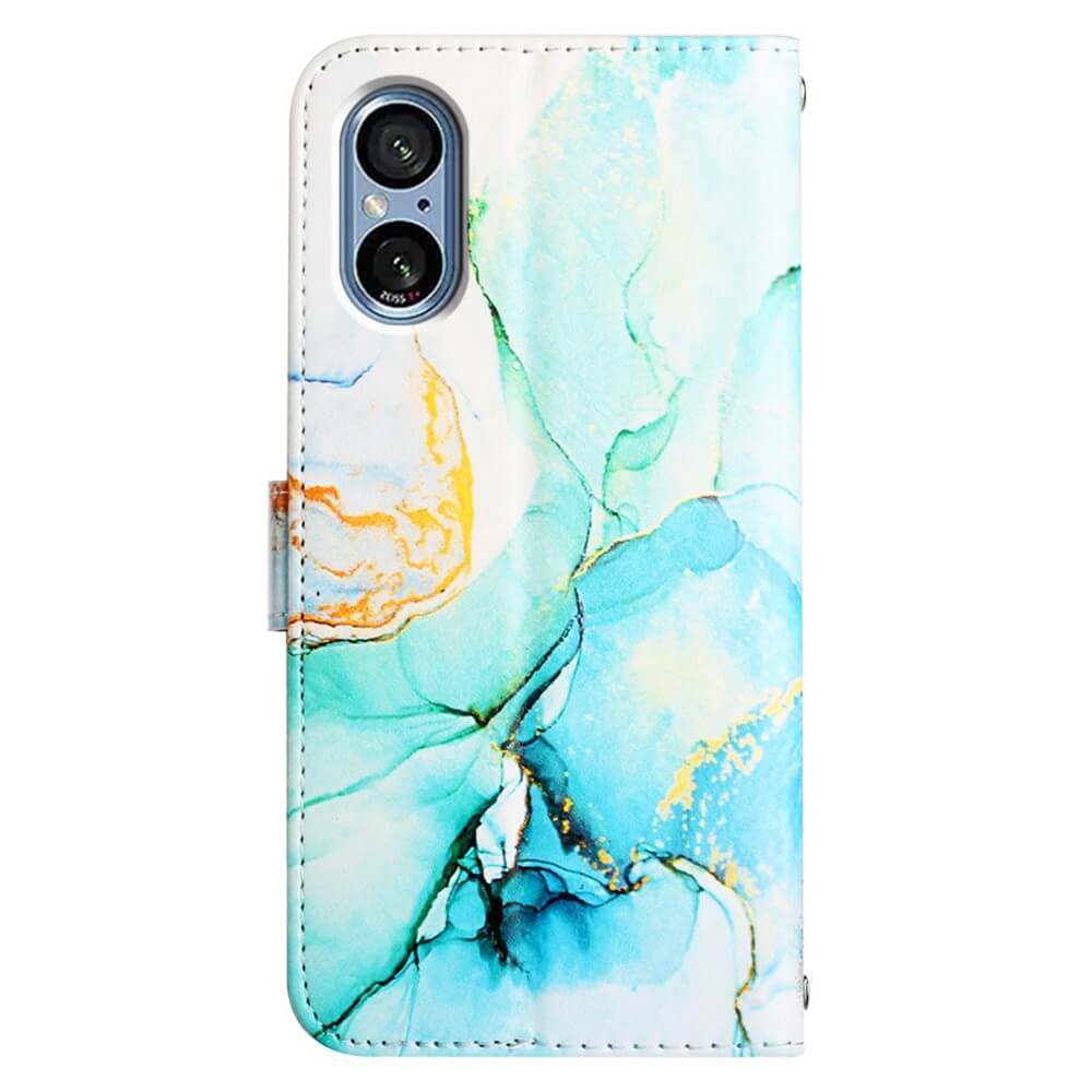 Sony Xperia 5 V - Etui Coque Avec Bandouliã¨Re Marble