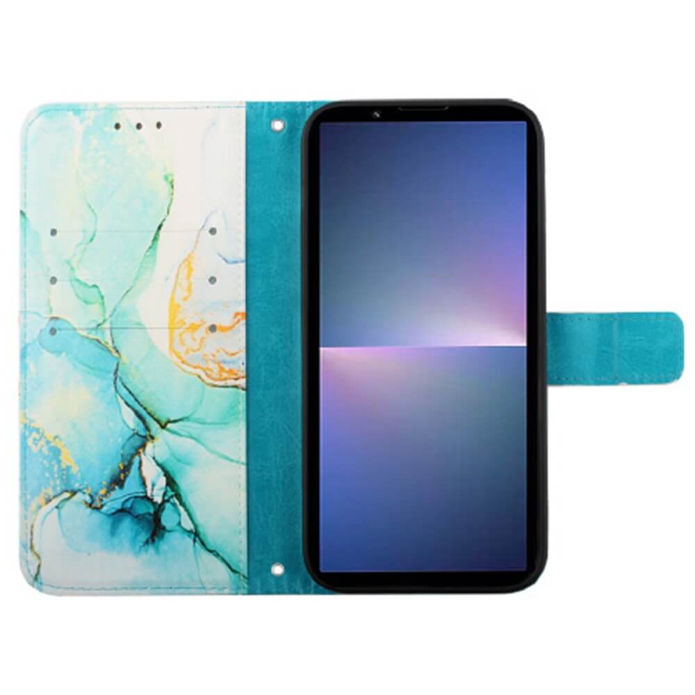 Sony Xperia 5 V - Etui Coque Avec Bandouliã¨Re Marble