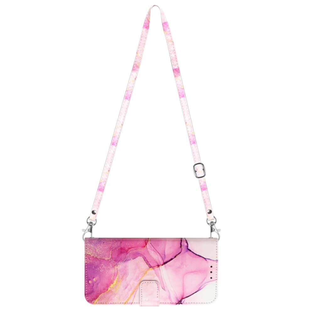 Sony Xperia 5 V - Etui Coque Avec Bandouliã¨Re Marble