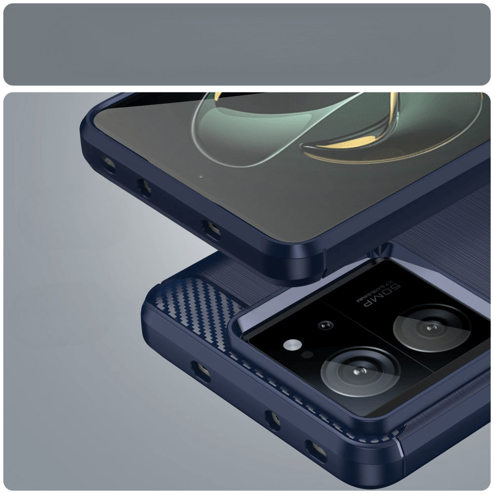 Xiaomi 13T / 13T Pro - Cover In Metallo Carbon Look