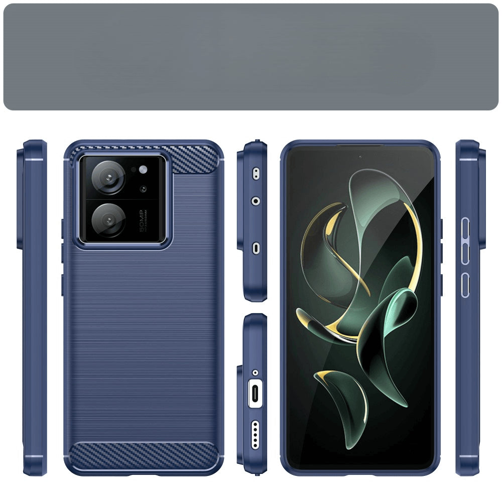 Xiaomi 13T / 13T Pro - Cover In Metallo Carbon Look