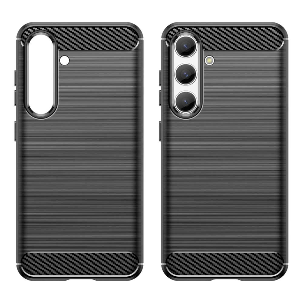 Galaxy S25 / S24 - Coque look métal carbone