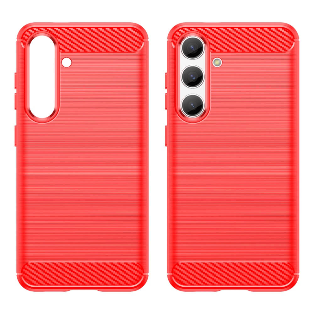 Galaxy S25 / S24 - Coque look métal carbone