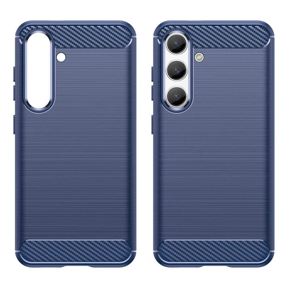 Galaxy S25 / S24 - Coque look métal carbone